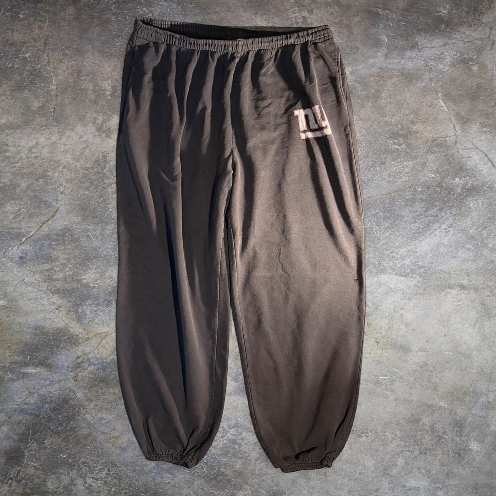 New York Giants NFL Black Sweatpants Joggers Lounge Athletic Men's Size XXL